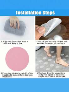 6pcs Waterproof Anti-Slip Stickers For Bathroom And Shower, Transparent Anti-Slip Bathtub Stickers To Prevent Slips In Bathroom, Peva Tape Anti-Slip Stickers, Removable Adhesive Shower Floor Stair Decals - Protect Floors And Steps, Easy To Remove Without Leaking Glue, Suitable For Home Bathrooms And Stair Corridors, Etc. Home Bathroom Decor Fall Decor Back To School
