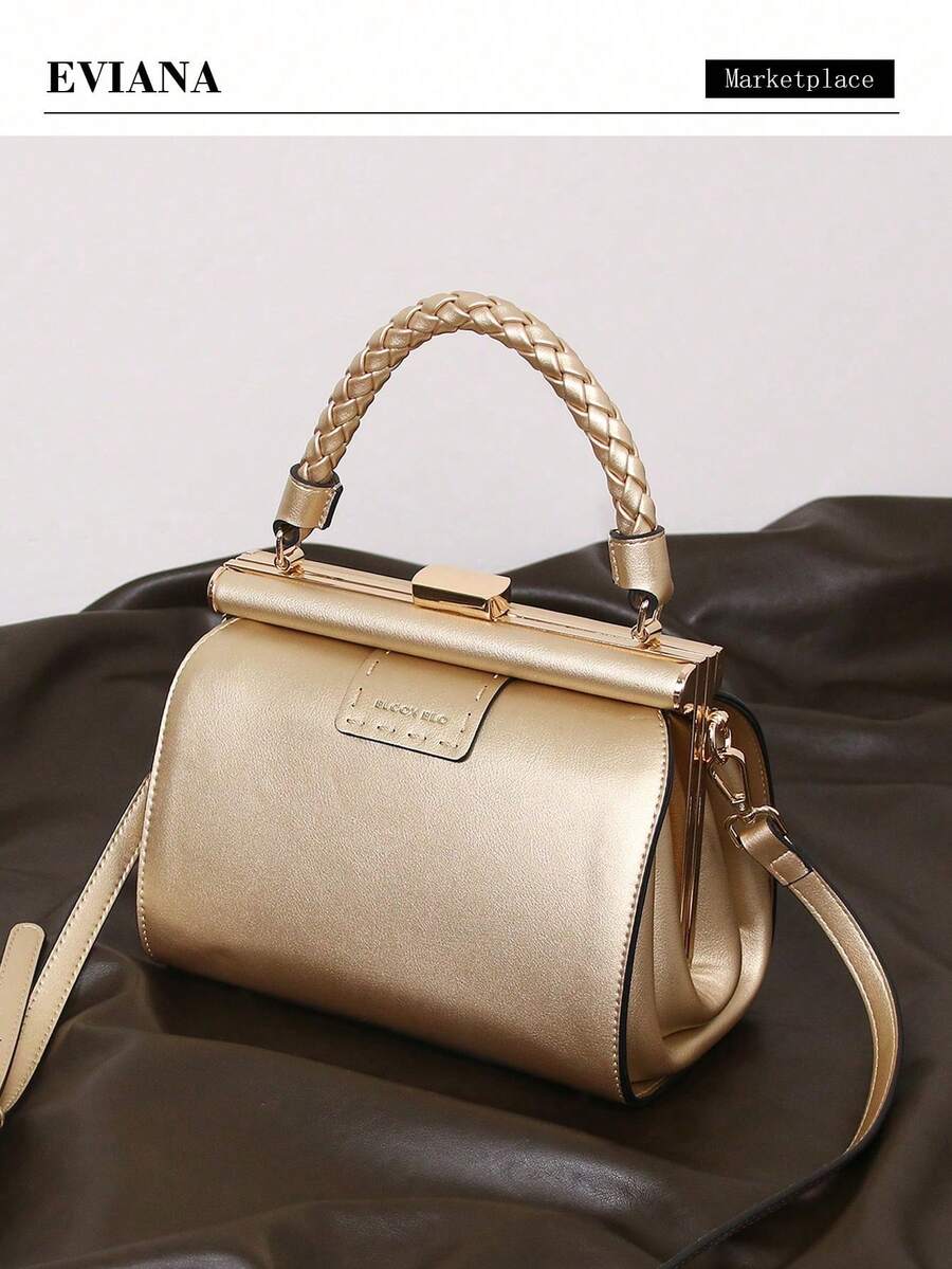 2025新款时尚波士顿立方体包，轻盈奢华优雅拼布编织枕头手提包，高端纯色女包，百搭单肩斜挎包