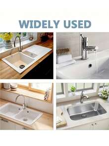 不锈钢水槽排水盖，带装饰旋钮 - 防漏，易于安装，适用于浴室和厨房水槽溢水塞，水槽配件，厨房用品，厨房配件，厨房工具