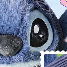 Miniso Búp bê Stitch ngồi/đứng của Disney, phong cách thời trang dễ thương, trang trí phòng, quà sinh nhật hoàn hảo, chất liệu polyester (1 chiếc) - Nhiều màu - Xem 3