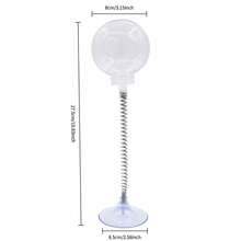 1pc Pet Slow Feeder Toy, Suction Cup Spring Shake Shake Leaky Food Cat Toy; Pet Boredom Shaking Self-Entertainment Leaky Food Shake Ball; Cat Teaser Spring, Multiple Play Ways To Make Mealtime More Fun - Clear - View 6