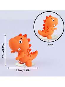 1 pieza/14 piezas Decoración de pastel de dinosaurio gigante lindo, Tiranosaurio Rex de dibujos animados, Pterosaurio, Triceratops, Cuello largo Dragón, Tortuga redonda suave simulada, Hojas largas, Pequeña hierba, Suministros de decoración de pastel, Decoración de huevo de dinosaurio mini, Decoración de pastel con tema de bosque de dinosaurios, Adecuado para decoración de pastel de cumpleaños - multicolor - Ver 6