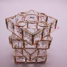 E27 Crystal Pendant Light Shade, Minimalist European Style Candle Chandelier Decorative Lamp Shade - Multicolor - View 6