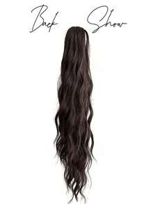 Body Wave Claw Clip In Ponytail Hair Extension Natural Black Real Human Hair Body Wave Ponytail Hair Extension Body Wave Human Hair Ponytail For Women Daily Wear 8inch 18inch 26inch Elegant Curly Body Wave Ponytail Hair Extension Real Human Hair