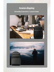 NU Commuter Backpack: Lightweight And Portable Design, Large Main Compartment, Suitable For Various Scenarios Including Business And Daily Commutes, Multi-Functional Storage Design, Black, NU4*09015