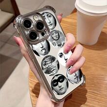 Fashion Art Fornasetti Phone Case For  16, 15, 14, 13, 12, 11 Pro Max, X, XR, XS Max, 8, 7 Plus - Shockproof Transparent Soft Back Case  17 Case Cover For  17 Pro Max - Trộn màu - Xem 2