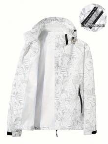 Women's Outdoor Camouflage Windproof Jacket Suitable For Outdoor Leisure, Long-Distance Travel And Mountaineering - 白色 - 查看 2