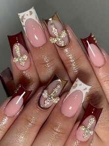Bộ 24 miếng dán móng tay acrylic hình chữ nhật 3D đính ngọc trai, vừa vặn hoàn hảo với đầu ngón tay để tôn lên vẻ ngoài thời trang của bạn. Bộ sản phẩm bao gồm: 1 miếng gel dẻo và 1 dũa móng, giúp đầu ngón tay bạn sáng bóng rực rỡ, phù hợp cho các bữa tiệc, khiêu vũ và sử dụng hàng ngày. Dụng cụ làm móng - Nhiều màu - Xem 3