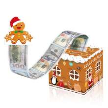 1pc Green Christmas Tree Shaped Money Box, Unique Christmas Gift Cash Box, Surprise Box