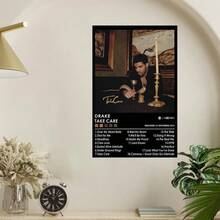 Framed Drake Poster Print | Take Care Poster | Music Poster | Album Cover Poster | Wall Decor | Music Gift | Room Decor - Đóng khung - Xem 2