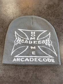 1pc These Men's Knit Beanies With Graphic Lettering Come In Multiple Colors, Offering A Stylish And Warm Design, Making Them Ideal Fashion-Forward Winter Headwear - Multicolor - View 4