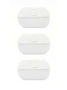 Motion Sensor Indoor LED Night Light, Adhesive, Battery Powered, Suitable For Corridor, Stairs, Bathroom, Wardrobe, Bedroom (AAA Batteries Not Included), 1/2/3 Pcs Set - White - View 13