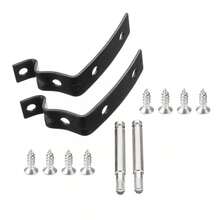2Set Audi A3 S4 B6 2002-2006 Glove Box Lid Hinge Snapped Repair Fix Kit Brackets UK - Black - View 6
