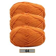 3件組/(140-150g) 5股混色毛線，約50g/件，適合春夏使用，中粗軟線，完美適用於手工編織、DIY手工藝、針織與鉤針，柔軟且多用途 - 彩色 - 查看 73