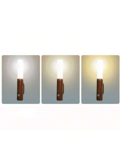 New Magnetic Rechargeable Wand Light, Motion Sensor Night Charging Bedside Lamp, Slimme Human Body Induction Self Adhesive Hill Atmosphere Lamp Bedroom, Indoor, Outdoor, Balcony, Staircase view 6