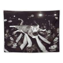 1 PC Interesting Animals Wall Tapestry, Polyester Personalized Tapestry, Suitable For University Dormitory Rooms, Living Rooms, Music Parties, Art Decoration Tapestry, Ideal Holiday Gift Giving, Installation Accessories, Home Decor, Room Decor, Flags For Room, Tapestri - 彩色 - 查看 2