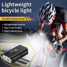 ​1pc 6-Mode Detachable Bracket Bike Light XPE LED Life Waterproof Type-C Charging Power Indicator​ - Multicolor - View 2