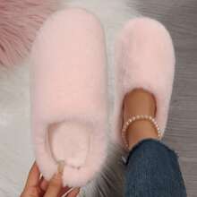Slippers For Women Ladies House Shoes Soft Plush Memory Foam Slippers Warm Fuzzy Fluffy Bedroom Slippers Fall Winter Shoes Cotton Fuzzy Slippers Indoor House - 粉色 - 查看 4