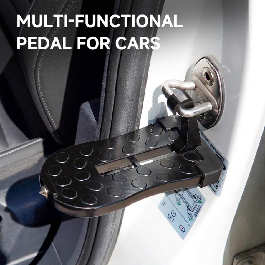 Pedales auxiliares universales para puertas plegables, pedales para portaequipajes de coche, pedales para puertas, autopartes - Naranja - Ver 1