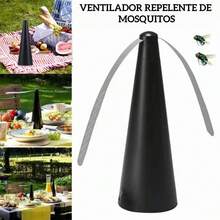 Ventilador antimoscas, ventilador de mesa portátil para exteriores, ventilador de mesa, mantiene las moscas e insectos alejados de la comida, comedor al aire libre - Negro - Ver 1