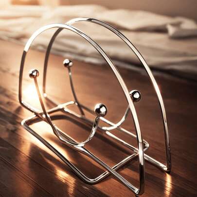 1pc/2pcs Metal Upright Napkin Holder, Iron Paper Towel Rack For Cafe, Hotel, Tabletop Storage