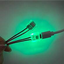 leooy Interfaz hembra de carga rápida de Tipo C de 2 pines, enchufe hembra de conector tipo Tipo C con placa fija y conector de soldadura para carga rápida, conector USB con instalación empotrada, contactos de cobre, puerto de carga ovalado para pequeños electrodomésticos/altavoces/lámparas de escritorio, terminal de conexión rápida - Multicolor - Ver 10