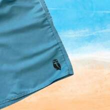 Set Of 2 Men's Tactel Shorts With Pockets - Beachwear, Gym, Pool - Trắng và Xanh nhạt - Xem 5
