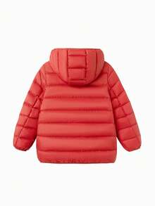 Balabala Children's Hooded Down Jacket, Warm Winter Coat, Waterproof And Windproof, Comfortable And Warm