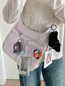 1件 Y2K 双层包链手提包装饰 DIY 包包装饰链蝴蝶爱心星星钥匙扣装饰吊坠单肩包链带包包配件女孩礼物女士礼物钥匙扣配件 - 彩色 - 查看 4