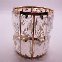 E27 Crystal Pendant Light Shade, Minimalist European Style Candle Chandelier Decorative Lamp Shade - Multicolor - View 3