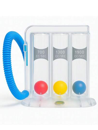 Inspirometro 3 Bolas (inhalación) Ejercicio Respiratorio