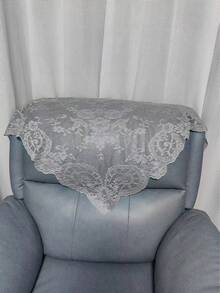 (125CM*60CM)/1pc Vintage Romantic Elegant Floral Ceremonial Veil, Church Headpiece, Lampshade, Tablecloth, Shawl, Dress Trim, Triangular Lace Edging