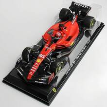 Burago 1/24  SF23 #16 Charles  Diecast Model Car - Luxury Collector's Edition, With Gift Box, Acrylic Display Case And Elegant Stand | Adult Collectible, Birthday Gift, Home Decor - 1:24 SF23-#16 - View 6