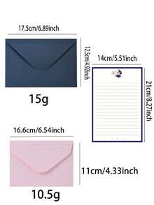 5/10pcs Retro Oil Painting Printed Envelope - Invitation Letter