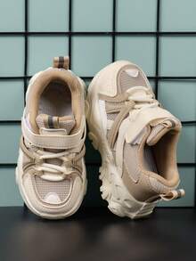 New Anti-Slip Wear-Resistant Soft Bottom Breathable Comfortable Fashionable Versatile Toddler Walking Shoes - Beige - View 2