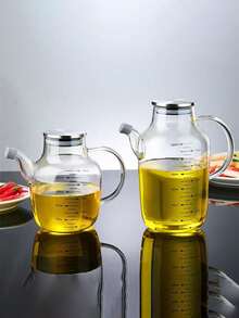 1个厨房油瓶，不锈钢玻璃调味罐，防漏油壶，家用酱油醋瓶 - 彩色 - 查看 7