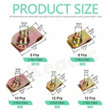 Ranuras de clip tipo U, M4 M5 M6 M8 Auto Car U - Clip Door Panel Interior number4 - número 6 - Ver 3