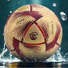 Balón Fútbol Copa Mundial Qatar 2022 No.5 Entrenamiento Amarillo - Dorado - Ver 4