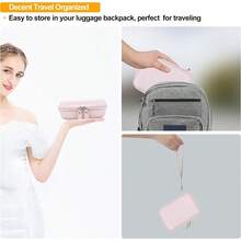TFKI Carrying Case For Make It Real Snap N' Glam Hair Styling Set Girls Hair Styling Tool Storage Bag Butterfly Gem Travel Organizer Holder Pocket Fits Reusable Bead Clips Gems Accents Pink+ - HồngHồng - Xem 6