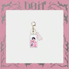 Chaveiro de acrílico com desenho animado do novo álbum "DO IT" do SKZ KPOP-STAY 2025 (Remova a película protetora antes de usar). Acessórios para fãs, presentes de aniversário, Natal e Dia dos Namorados.