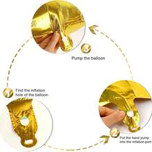 5 Pieces Per Set. 32-Inch Balloons With The Number 2026, Golden Polyethylene Film Balloons, Birthday Party Decorations. Suitable For Birthdays, Graduation Ceremonies, New Year Parties, Family Gatherings, And Holiday Decorations. - Multicolor - View 8