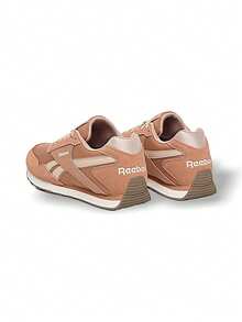 Reebok 女士运动鞋 吸汗透气 防晒 防风保暖 百搭 纯色 Logo 弹性好 易洗速干 运动户外跑步 日常上学 女款 浅棕色 粉色 100230873 - 淺棕粉紅色 - 查看 6