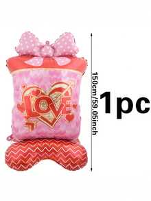 Caixa de Presente Grande de 150cm com Desenho de Letra LOVE e Coração em Dourado - Adequada para Dia dos Namorados, Confissão, Aniversário, Comemoração e Decoração de Festa, Decoração de Balão do Dia dos Namorados