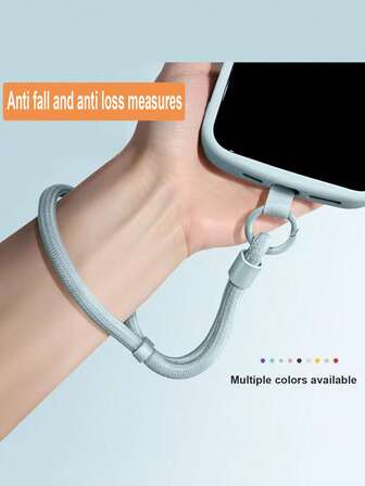 1pc Adjustable Wrist Strap Anti-Lost Phone Lanyard, Short Clip-On Durable Outdoor Camera Hanging Chain