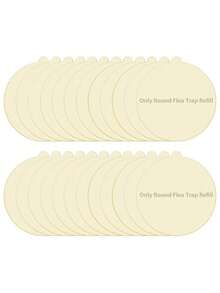 20 Pack 7" Refill Sticky Glue Boards, High-Stick Replacement For Indoor Insect Traps, Home Pest Control Sticky Insect Catcher Refills, Durable Adhesive Pest Trapping Boards - White - View 7