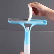 3-In-1 Glass Cleaning Tool, Bathroom Mirror Scrubber, Window Squeegee With Detachable Cleaning Cloth, Household Cleaning Supplies - Multicolor - View 6