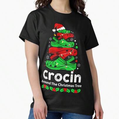 Camiseta clásica de cosplay "Crocin Around The Christmas Tree"