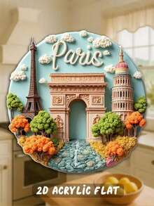 1 nam châm tủ lạnh chủ đề Paris bằng acrylic 2D, mang sự lãng mạn của tháp Eiffel và Khải Hoàn Môn về nhà mà không cần phải đến Paris, có 3 kiểu dáng, phù hợp cho khách du lịch, cặp đôi, nhà sưu tập nghệ thuật, món quà tuyệt vời cho ngày lễ tình nhân và kỷ niệm - Nhiều màu - Xem 11