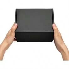7x5x4 Inches Black Shipping Boxes 25 Pack Corrugated Cardboard Mailing Box For Small Business Tab Locking Literature Mailer For Packing Jewelry Ornament Gift Craft Packaging Supplier Ideal For Ecommerce Gift Wrapping And Product Delivery With Durable Design And Sleek Aesthetic - 黑色 - 查看 6