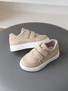 1 Pair Kids Shoes, New Spring/Autumn Boys Sports Shoes Girls Casual Sneakers Soft Sole Toddler Shoes - Khaki - View 3